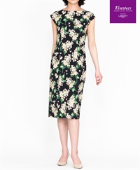 【web限定売り尽くし70％OFF】フレンチスリーブタイトワンピース Made With Liberty Fabric（Airpiece）｜Viscotecs make your brand