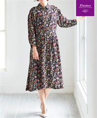 【web限定売り尽くし70％OFF】GINA 前開きワンピース Made With Liberty Fabric｜Viscotecs make your brand