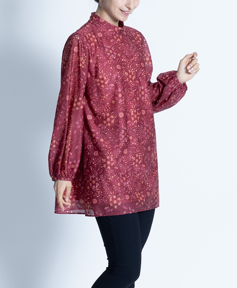 【オーダー】Saraブラウス（ラミュゼ）｜Viscotecs make your brand(ワイン-S)