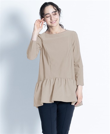 【web限定 60％OFF】Nene　チュニック｜Viscotecs make your brand(ベージュ-S)