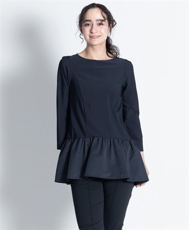 【web限定 60％OFF】Nene　チュニック｜Viscotecs make your brand(ネイビー-S)