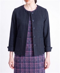 【web限定 50％OFF】ノーカラージャケット｜Viscotecs make your brand