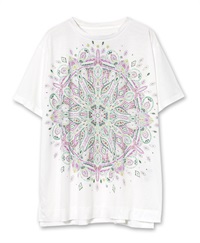 【web限定 30％OFF】mash mania　BigTシャツ　ロンドモザイク(ホワイト-F)