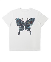 【web予約限定】THE MASH　復刻柄　半袖Tシャツ（ユニセックス）　蝶々【4月初旬お渡し】(ホワイト-S)
