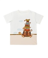 【web予約限定】THE MASH　復刻柄　半袖Tシャツ（キッズ）　カメ【5月初旬お渡し】(ホワイト-100)