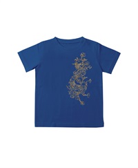 【web予約限定】THE MASH　復刻柄　半袖Tシャツ（キッズ）　ドラゴン【8月中旬お渡し】(ブルー-100)