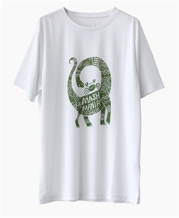 mash mania　恐竜Tシャツ　クビナガ・サポーター　(グリーン-M)