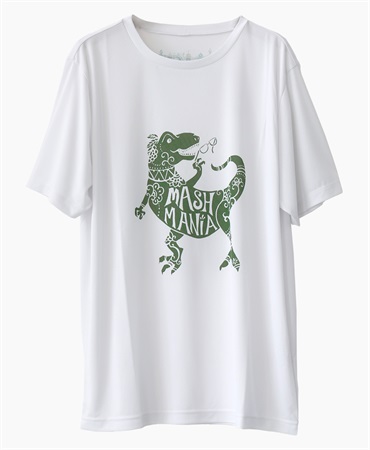 mash mania　恐竜Tシャツ　Tレックス・キャプテン　(グリーン-M)
