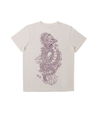 【web予約限定】THE MASH　復刻柄　半袖Tシャツ（ユニセックス）　ドラゴン【2024年1月末より順次発送予定】(オフホワイト-S)