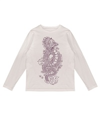 【web予約限定】THE MASH　復刻柄　長袖Tシャツ（ユニセックス）　ドラゴン【2024年1月末より順次発送予定】(オフホワイト-S)