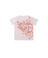 【web予約限定】THE MASH　復刻柄　半袖Tシャツ（キッズ）　さくら【3月末より順次発送予定】(ピンク-100)