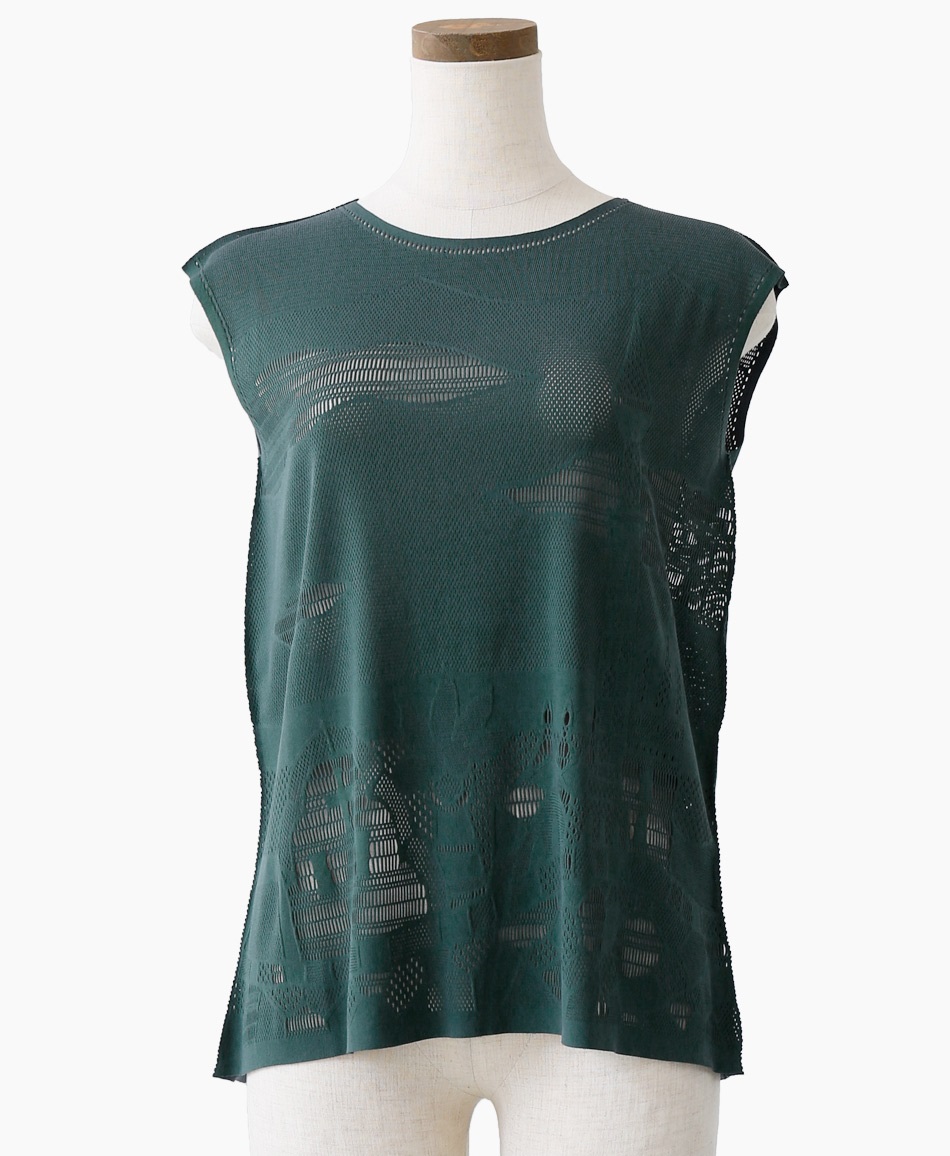 【web限定 40％OFF】mash mania　プリモーディアル　フレンチトップス　モサイカ(フォレストグリーン-F)