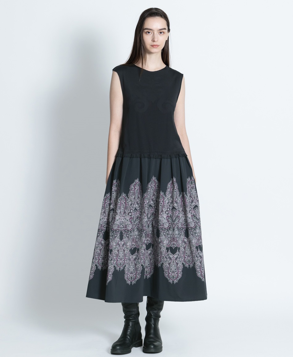 mash mania　プリモーディアル　ドッキングワンピース　レースフラミンゴ(ブラック-M)