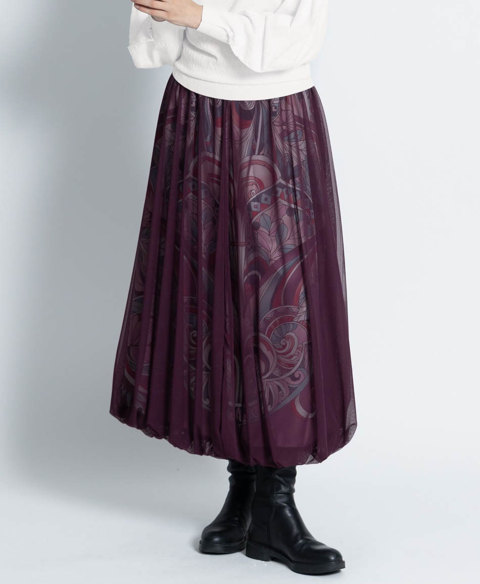 mash mania　バルーン風スカート　リベルタ(パープル-F)