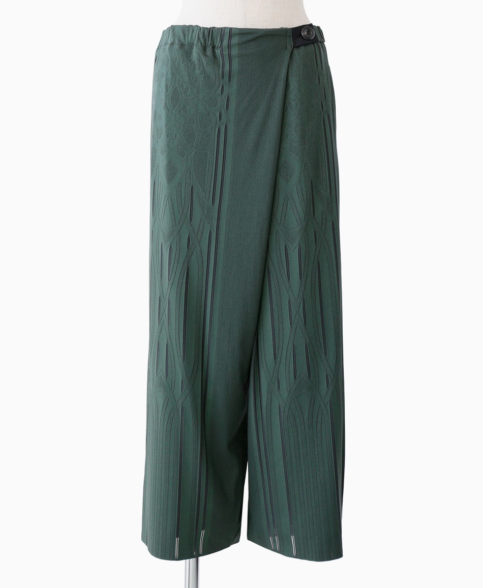 mash mania　プリモーディアル　ラップパンツ　アランブラ(ダークグリーン-F)