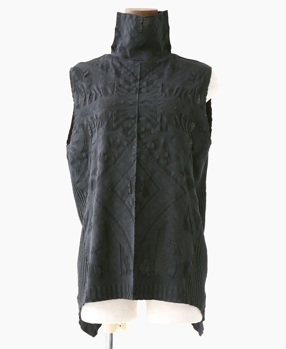 mash mania　プリモーディアル　バッククロスジレ　サグレア(ブラック-F)