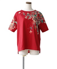 【予約受付中】mash mania　25周年記念Tシャツ　Happy Botanical【4月下旬より順次発送予定】(レッド-M)