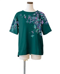 【予約受付中】mash mania　25周年記念Tシャツ　Happy Botanical【4月下旬より順次発送予定】(グリーン-M)