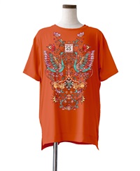 【予約受付中】mash mania　25周年記念オーバーサイズTシャツ　Celebration Animals【4月下旬より順次発送予定】(オレンジ-F)
