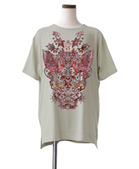 【予約受付中】mash mania　25周年記念オーバーサイズTシャツ　Celebration Animals【4月下旬より順次発送予定】(ライトグレー-F)