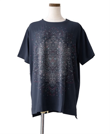 mash mania　オーバーサイズTシャツ　25Anniversary Circle(ネイビー-F)