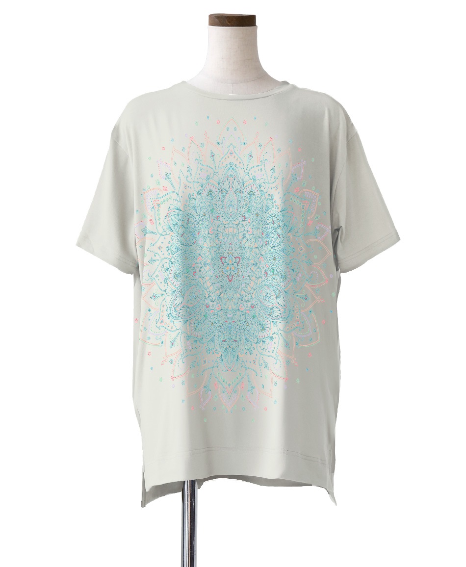 mash mania　オーバーサイズTシャツ　25Anniversary Circle(アイボリー-F)