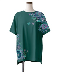 【予約受付中】mash mania　25周年記念オーバーサイズTシャツ　Happy Botanical【4月下旬より順次発送予定】(グリーン-F)