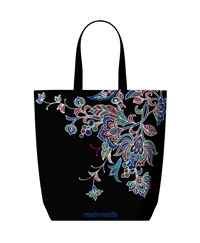 【予約受付中】mash mania　25周年記念トートバッグ　Happy Botanical【4月下旬より順次発送予定】(ブラック-F)