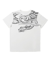 【web予約限定】THE MASH　復刻柄　半袖Tシャツ（ユニセックス）龍雲【6月末より順次発送予定】(ホワイト-S)