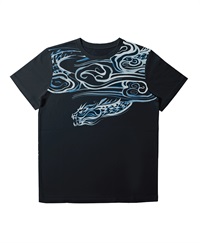 【web予約限定】THE MASH　復刻柄　半袖Tシャツ（ユニセックス）龍雲【6月末より順次発送予定】(ネイビー-S)