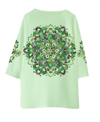 【予約受付中】mash mania　7分袖Tシャツ　トロス【7月下旬より順次発送予定】(ミントグリーン-M)