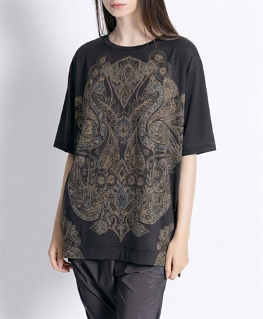 mash mania　オーバーサイズTシャツ　レースフラミンゴ