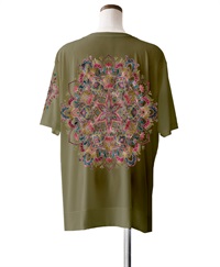 【予約受付中】mash mania　オーバーサイズTシャツ　トロス【7月下旬より順次発送予定】(カーキ-F)