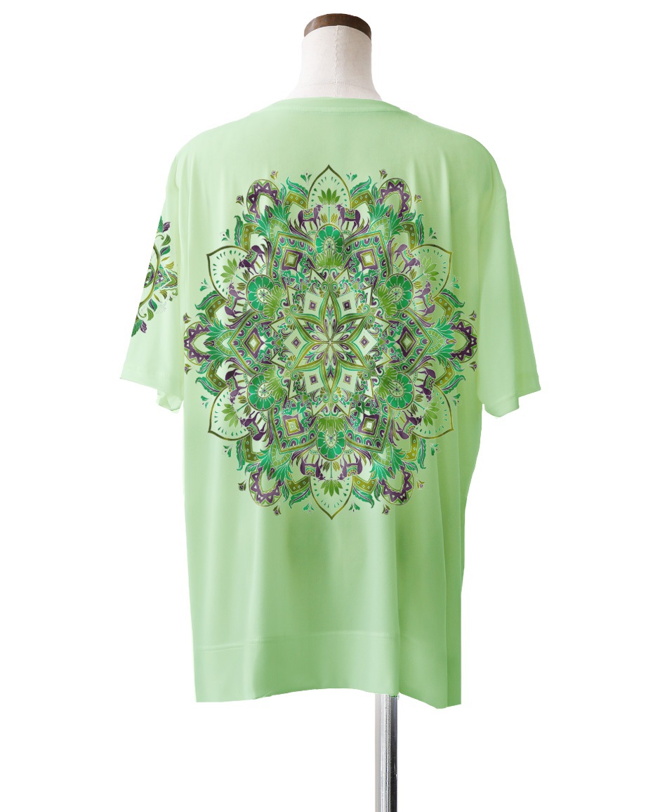【予約受付中】mash mania　オーバーサイズTシャツ　トロス【7月下旬より順次発送予定】(ミントグリーン-F)