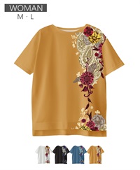【web予約限定】THE MASH　復刻柄　オーバーサイズTシャツ　花とペイズリー【9月中旬より順次発送予定】