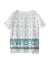 【web予約限定】THE MASH　復刻柄　オーバーサイズTシャツ　フラワーアニマル【9月中旬より順次発送予定】(ミントグリーン-M)