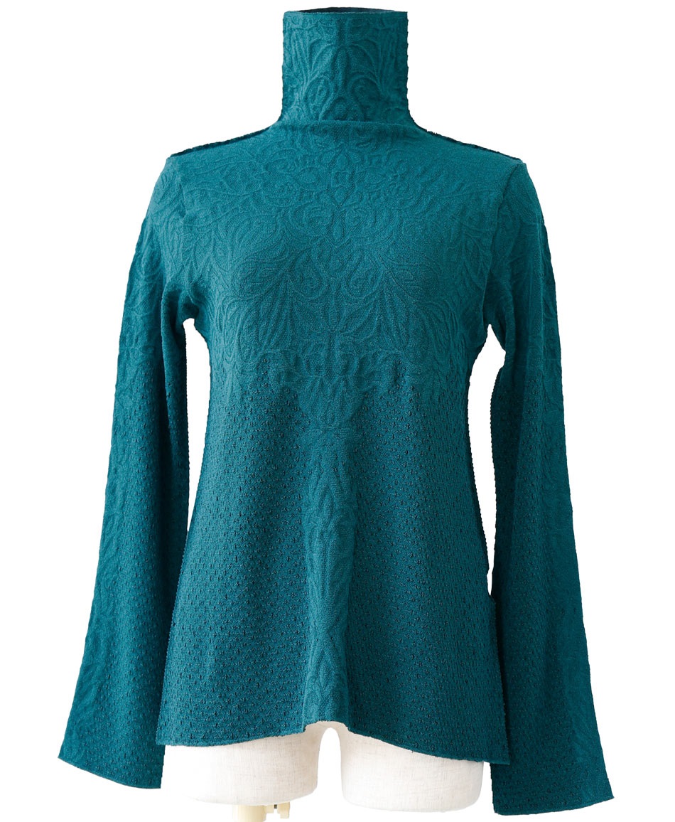 【予約受付中】mash mania　プリモーディアルバルキー　ハイネックプルオーバー　フォレッシア【10月上旬より順次発送予定】(フォレストグリーン-M)