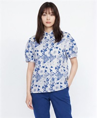 【オーダー】Olive ブラウス Made With Liberty Fabric｜Viscotecs make your brand(ブルー-S)