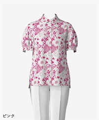 【オーダー】Olive ブラウス Made With Liberty Fabric｜Viscotecs make your brand(ピンク-S)