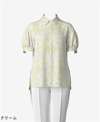 【オーダー】Olive ブラウス Made With Liberty Fabric｜Viscotecs make your brand(クリーム-S)