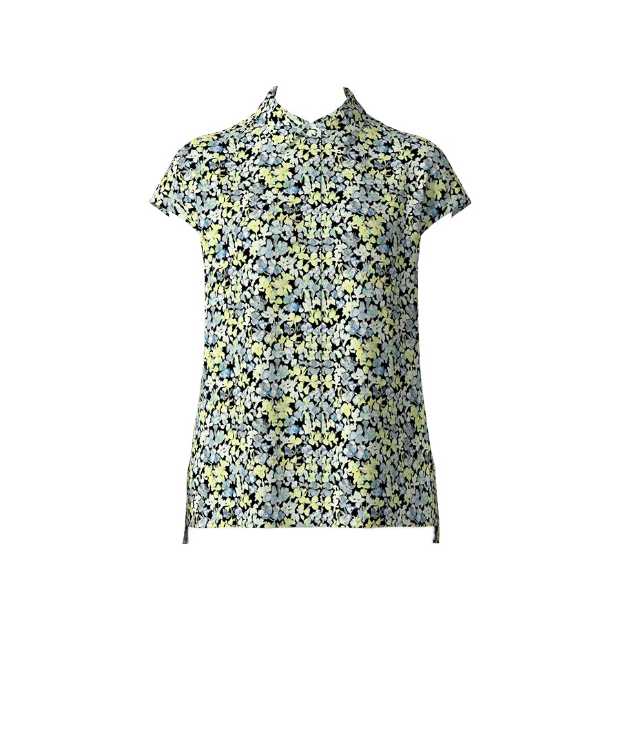 【オーダー】Olive ブラウス Made With Liberty Fabric｜Viscotecs make your brand(ブラック-S)