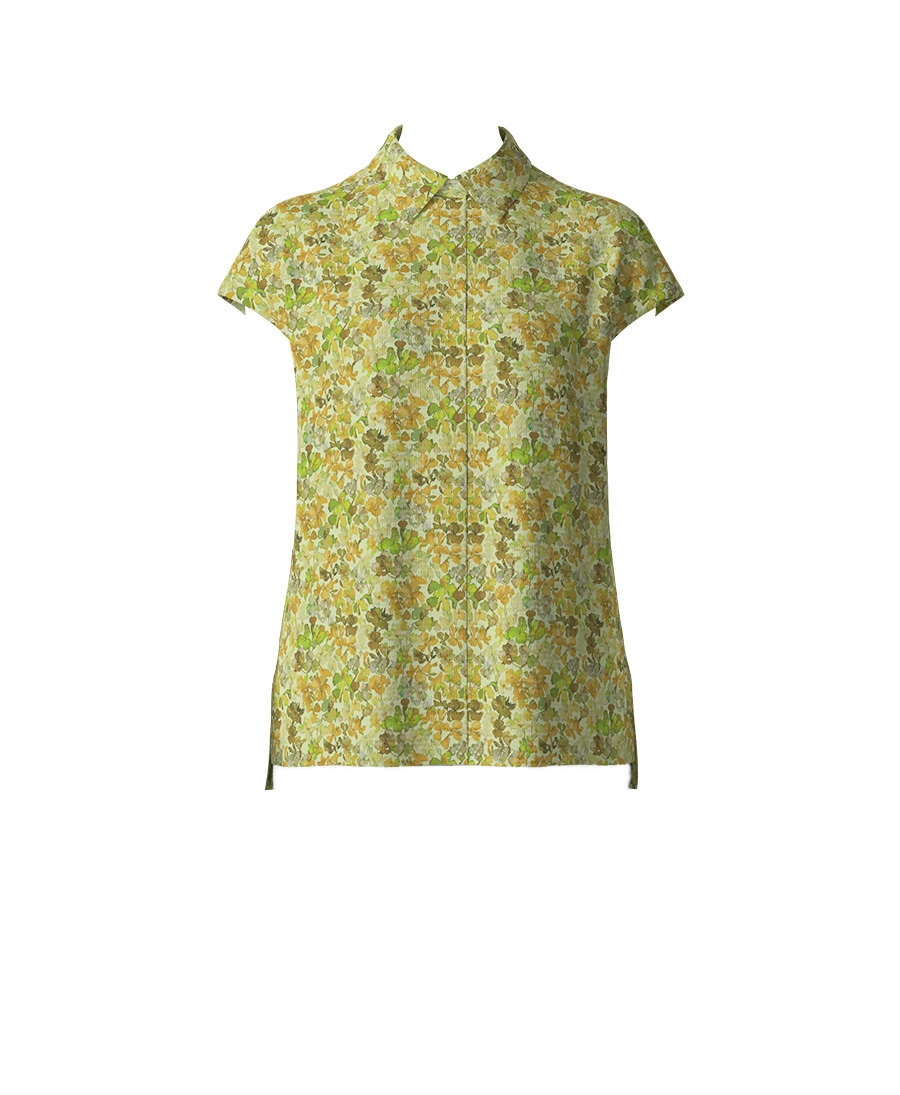 【オーダー】Olive ブラウス Made With Liberty Fabric｜Viscotecs make your brand(クリーム-S)