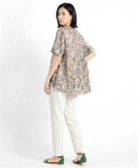 【オーダー】Stella ブラウス Made With Liberty Fabric｜Viscotecs make your brand(ホワイト-S)