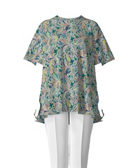 【オーダー】Stella ブラウス Made With Liberty Fabric｜Viscotecs make your brand(グリーン-S)