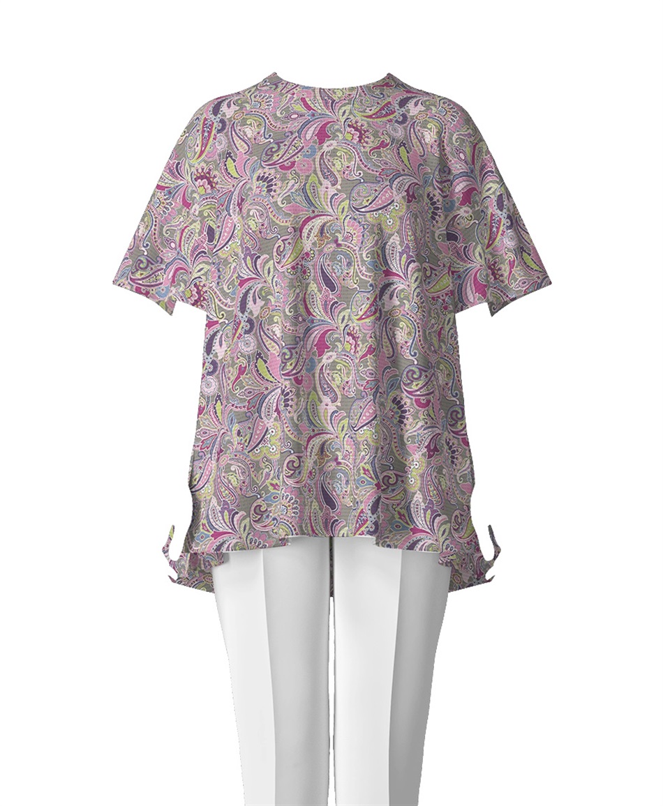 【オーダー】Stella ブラウス Made With Liberty Fabric｜Viscotecs make your brand(グレー-S)