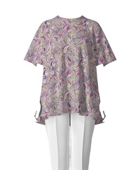 【オーダー】Stella ブラウス Made With Liberty Fabric｜Viscotecs make your brand(グレー-S)