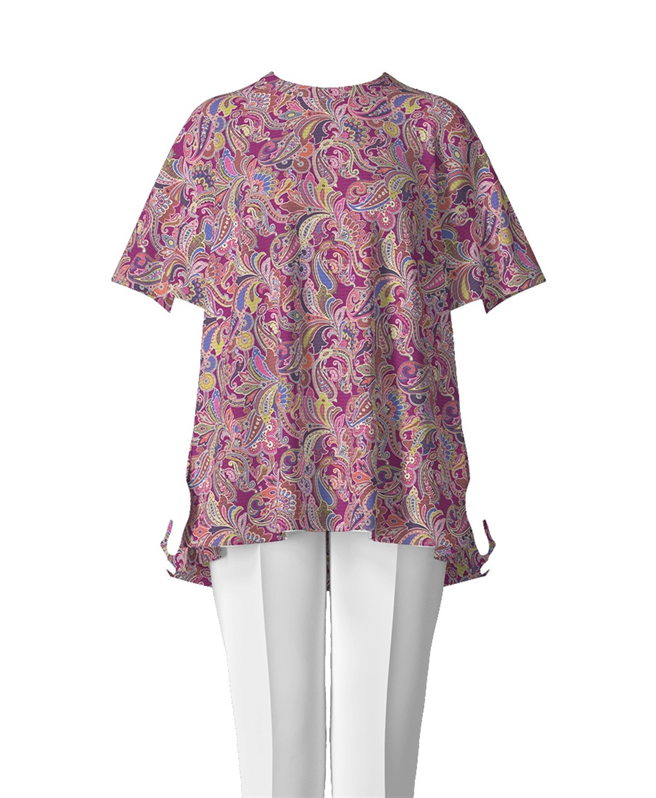 【オーダー】Stella ブラウス Made With Liberty Fabric｜Viscotecs make your brand(ピンク-S)