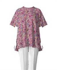 【オーダー】Stella ブラウス Made With Liberty Fabric｜Viscotecs make your brand(ピンク-S)