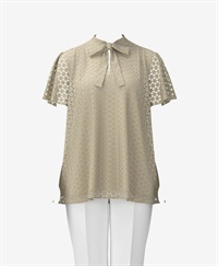 【オーダー】Wendy ブラウス｜Viscotecs make your brand(ベージュ-S)