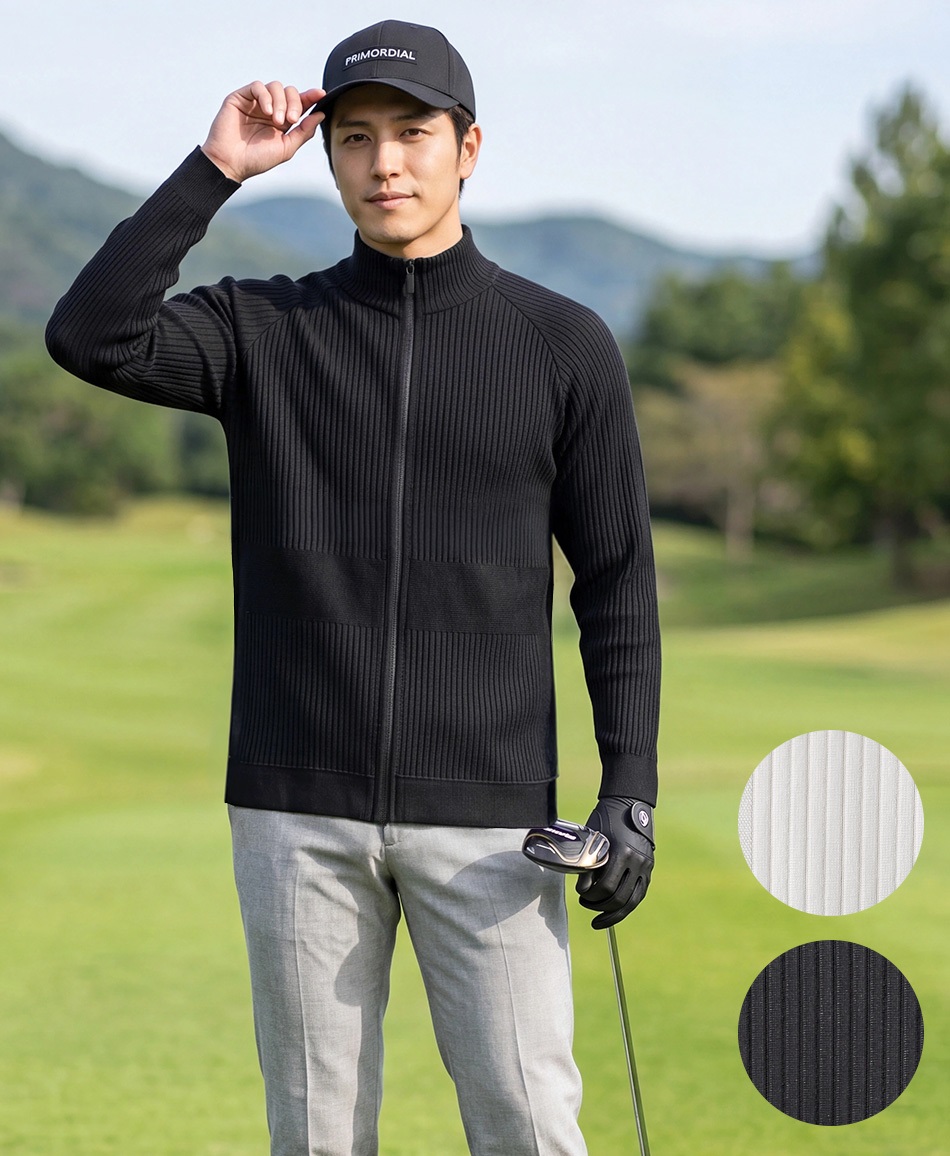 メンズ プリモーディアル ジップアップブルゾン｜MYB GOLF LINE